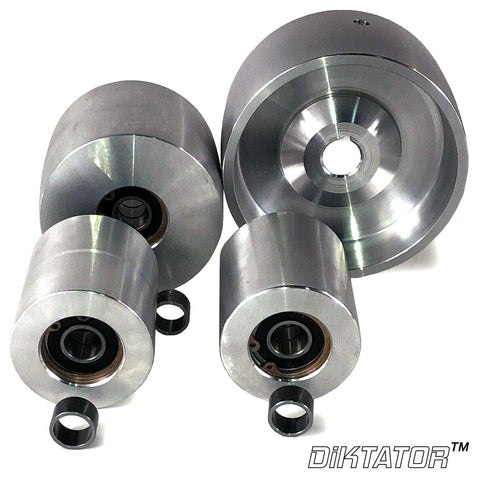 Wheel Set, 4" Drive, 3" Tracking, and 2" Idlers (24 MM Bore)