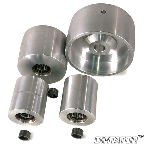 Wheel Set, 4" Drive, 3" Tracking, and 2" Idlers (24 MM Bore)