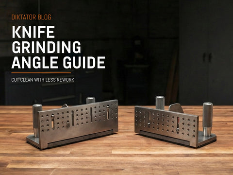 Knife Grinding Angle Guide for Cleaner Bevels