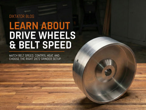 Drive Wheel Diameter Chart for 2x72 Grinders