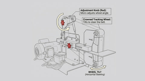 How to Set Belt Grinder Tracking Wheel