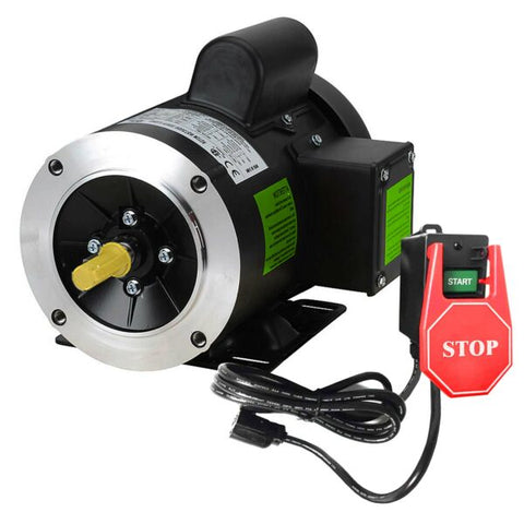 Diktator Grinders 1.5 HP Motor with Safety Switch - 3450 RPM (Wired for 110V)