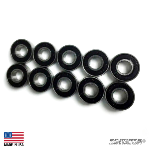 Small Wheel Replacement Bearings (Set of 10) for 2×72 Belt Grinders