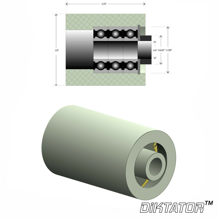 Wheel Set, 4" Drive, 3" Tracking, and 2" Idlers (19 MM Bore)