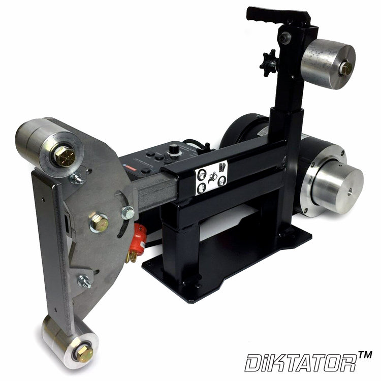 Toobinator 2x72 BELT GRINDER, WELDED CHASSIS, WITH 1HP MOTOR & VFD, IDLER, TRACKING AND DRIVE WHEELS