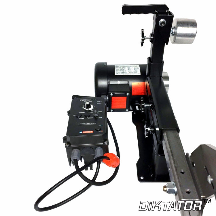 Toobinator 2x72 BELT GRINDER, WELDED CHASSIS, WITH 1HP MOTOR & VFD, IDLER, TRACKING AND DRIVE WHEELS
