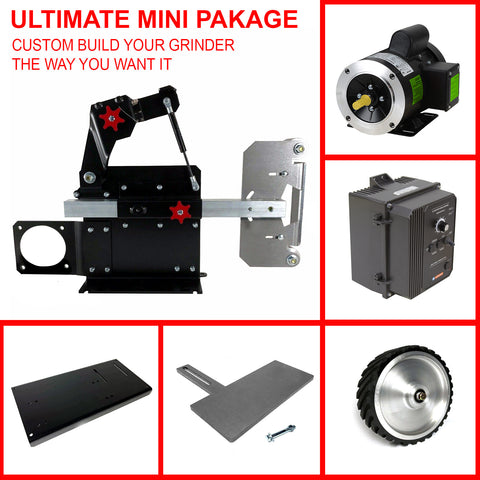 Mini Diktator 2x72 Belt Grinder (Aluminum Wheels)