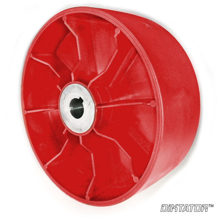 Drive Wheel 6" Glass Filled Nylon Orange (19 MM Bore)