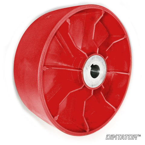 Drive Wheel 6" Glass Filled Nylon Orange (19 MM Bore)