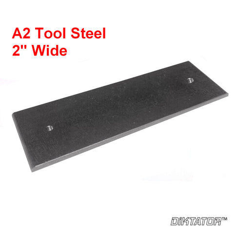 A2 Steel Flat Platen (2" Wide) for Bandit 2x72 Belt Grinder