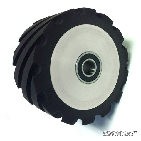 4 In. Serrated Rubber Wheel for 2x72 Belt Grinder