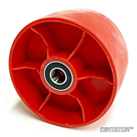 4 In. Glass Filled Nylon Orange Tracking Wheel